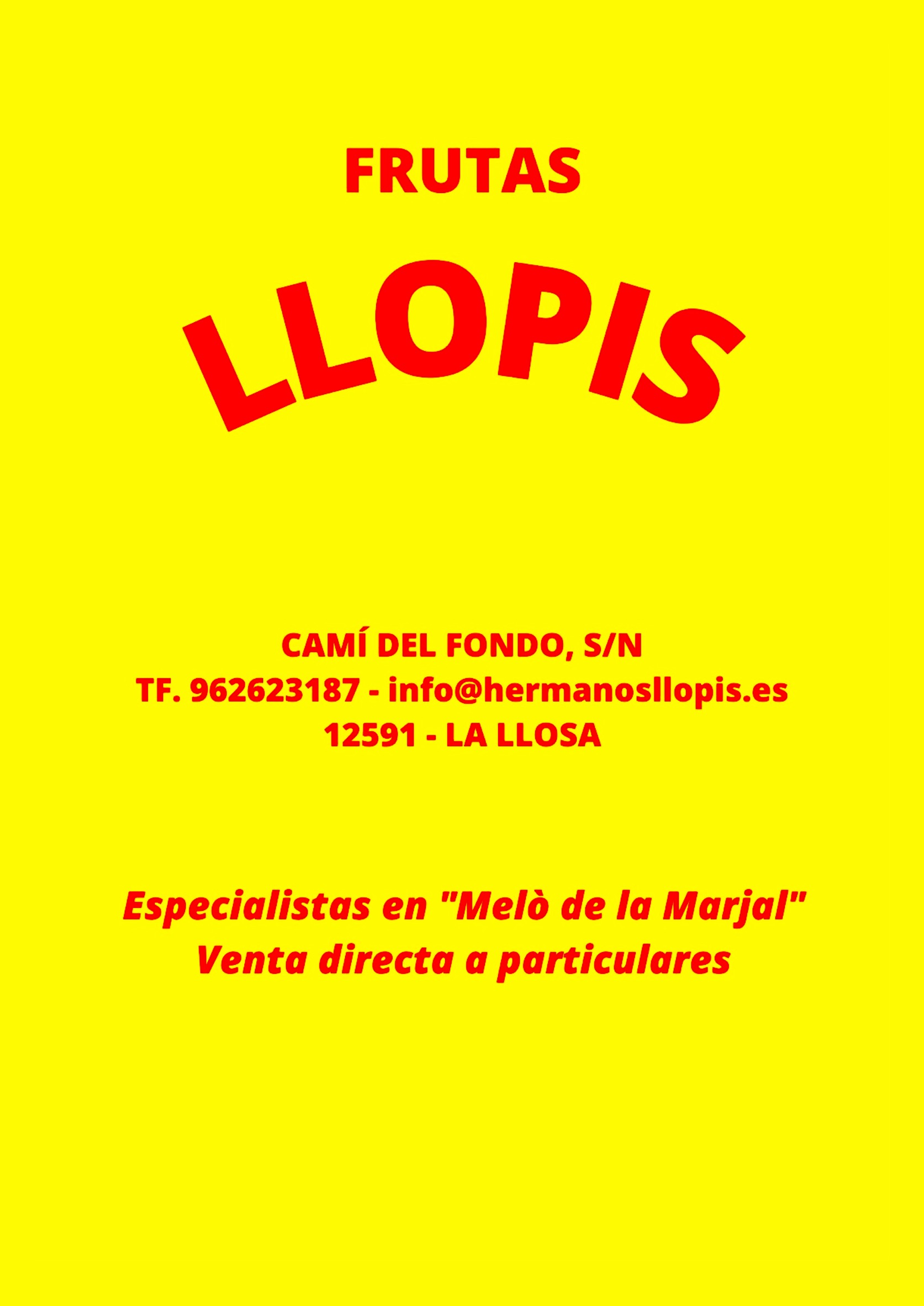 FRUTAS LLOPIS